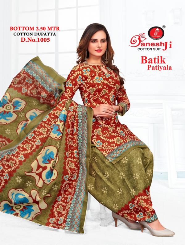 Ganeshji Batik Patiyala Vol-1 - Readymade Suits Collection